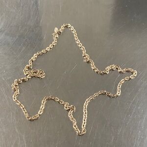 Vintage Avon Gold Tone Long chain Necklace, 29 inches inches